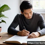 실험적 학습에서의 자료 수집 및 분석 기법 - **Prompt 1: The Eureka Moment of Self-Reflection**
    "A young adult, approximately 25 years old, w...